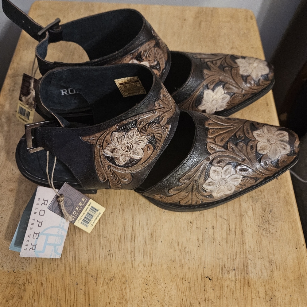 Roper Western Mules Size 10